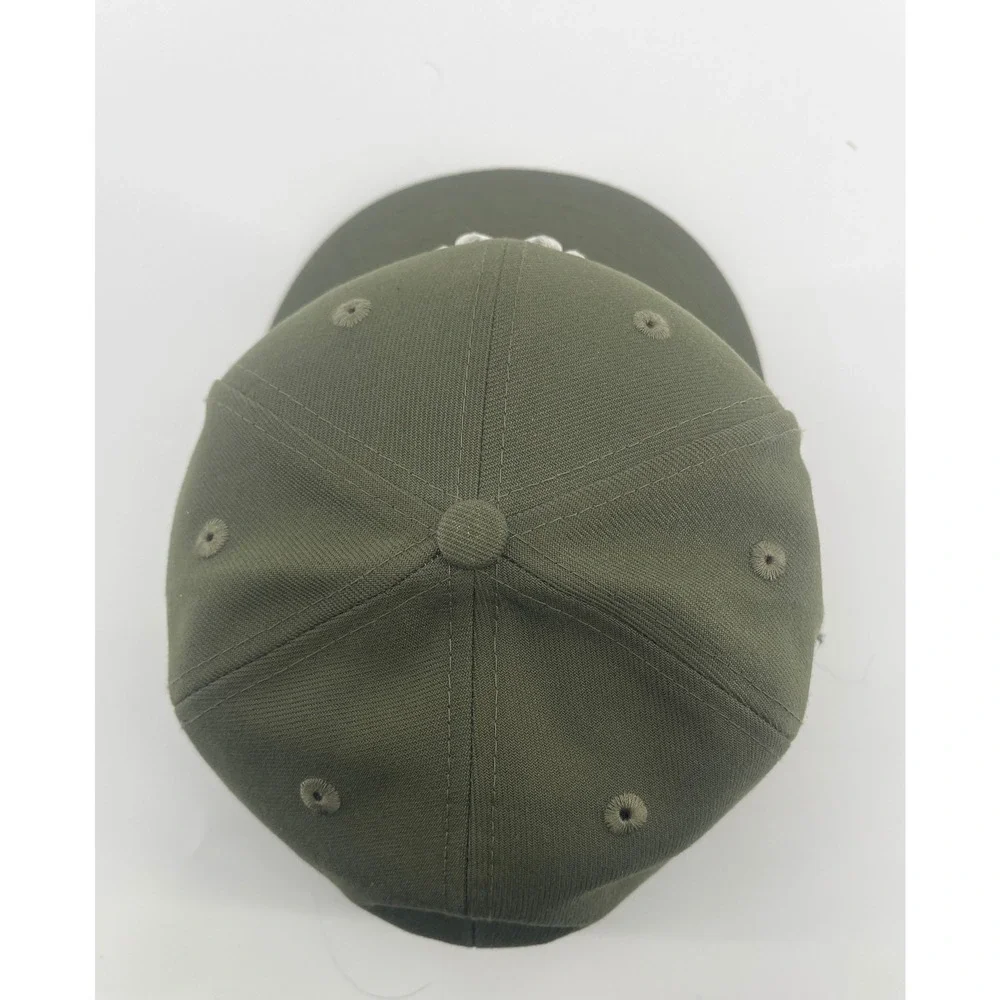 New York Yankees New Era Hat Mens 7 1/4 Olive Green 59FIFTY Fitted MLB Cap